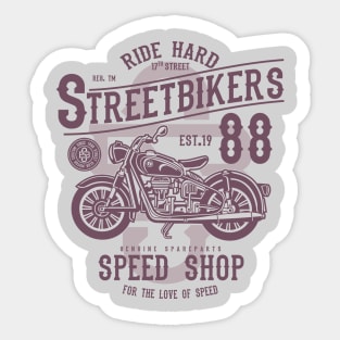 Street Motorbike Sticker